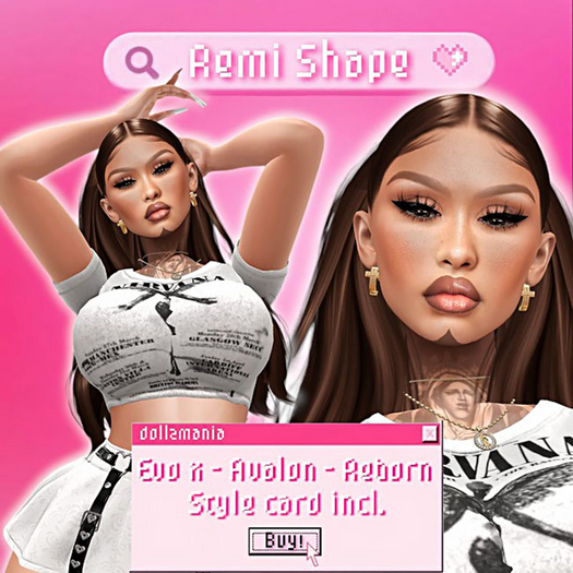 Second Life Marketplace !! Dollzmania Reni Shape Evo x